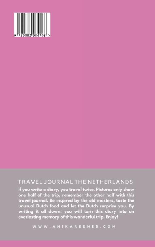 Achterkant van Travel Journal The Netherlands