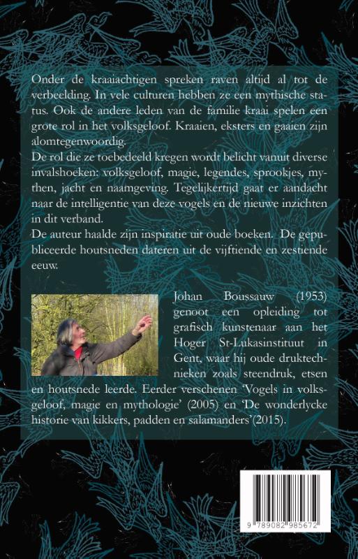 Achterkant van Raven en kraaien, eksters en gaaien