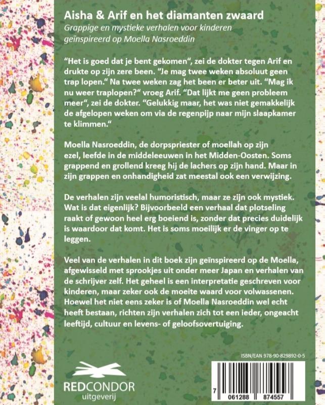 Achterkant van Moella Nasroeddin in Aisha & Arif en het diamanten zwaard