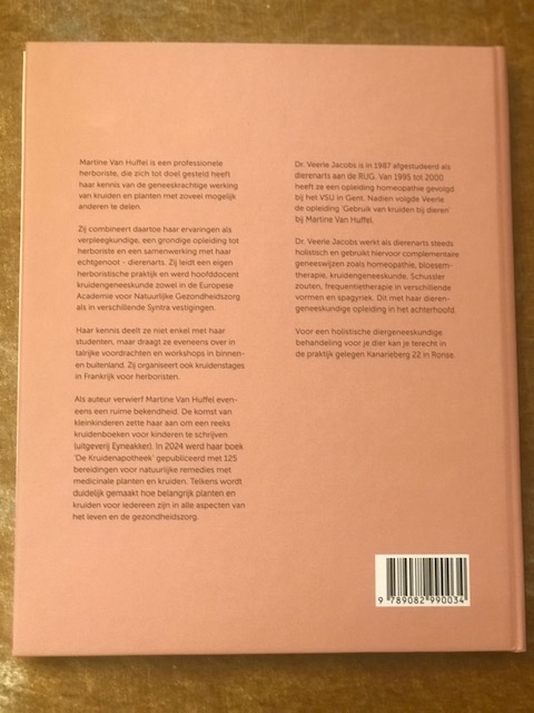 Achterkant van Kruiden voor dieren