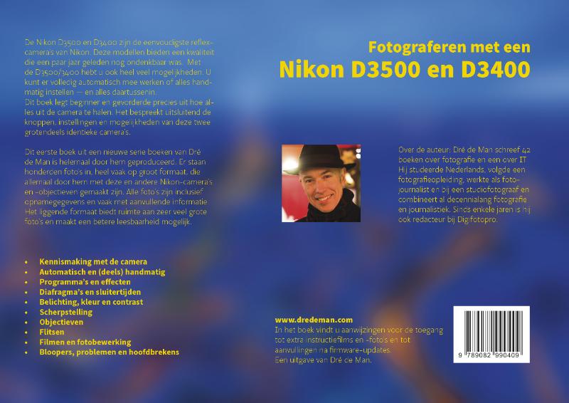 Achterkant van Fotograferen met een Nikon D3500 en D3400