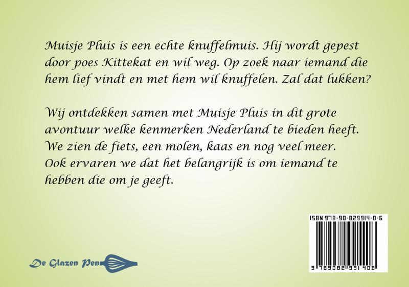 Achterkant van Muisje Pluis