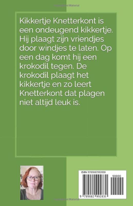 Achterkant van Kikkertje Knetterkont