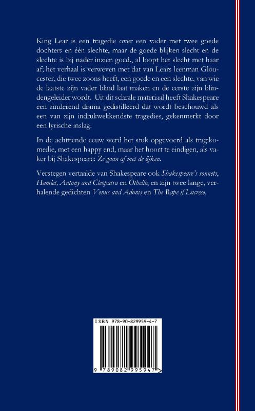 Achterkant van Koning Lear