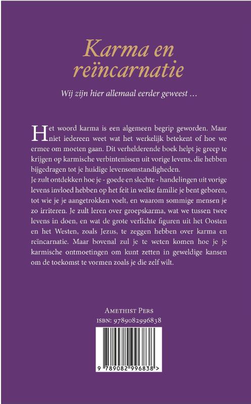 Achterkant van Karma en reïncarnatie