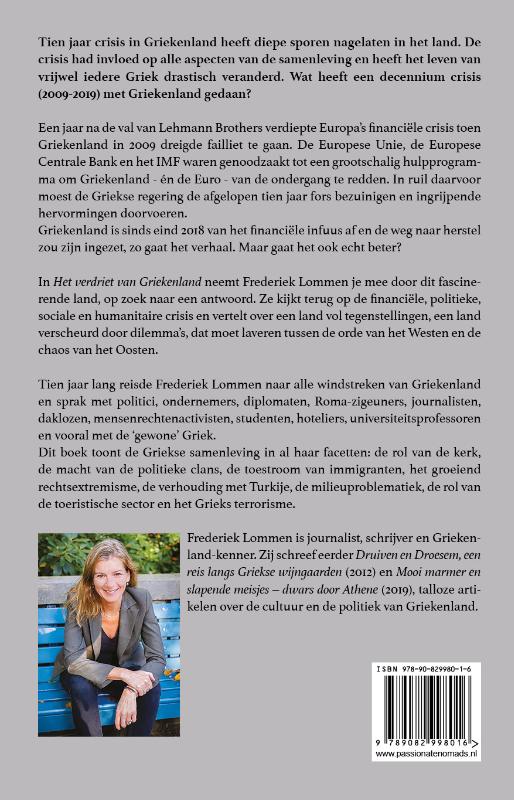 Achterkant van Het verdriet van Griekenland