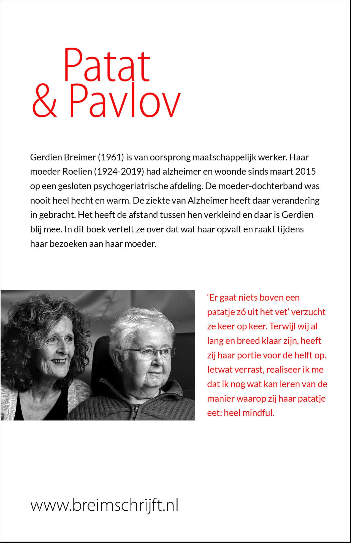 Achterkant van Patat & Pavlov