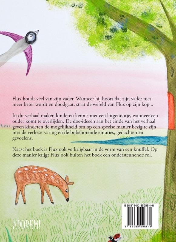 Achterkant van Flux en de steen