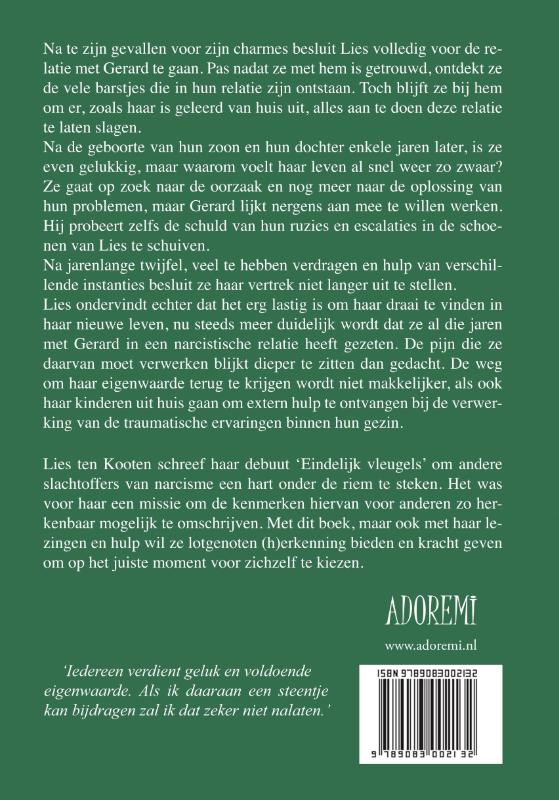 Achterkant van Eindelijk vleugels