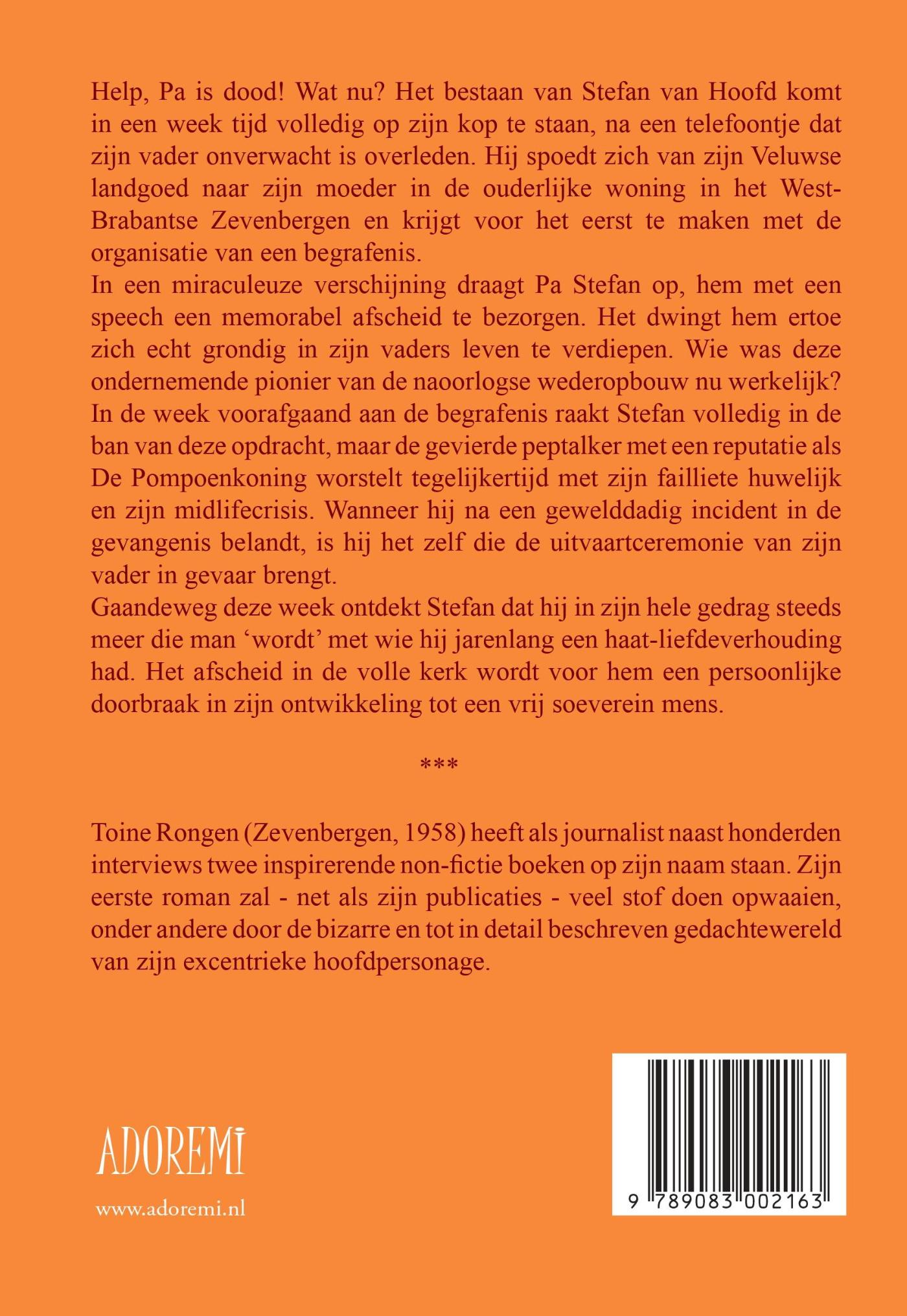Achterkant van De Speech van de Pompoenzoener