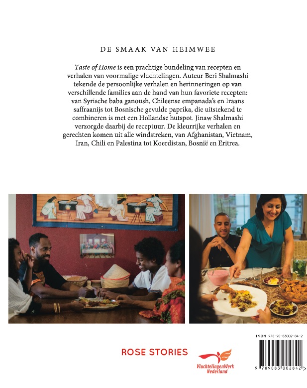Achterkant van Taste of Home