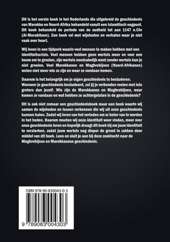 Achterkant van De Geschiedenis van Marokko & Noord-Afrika