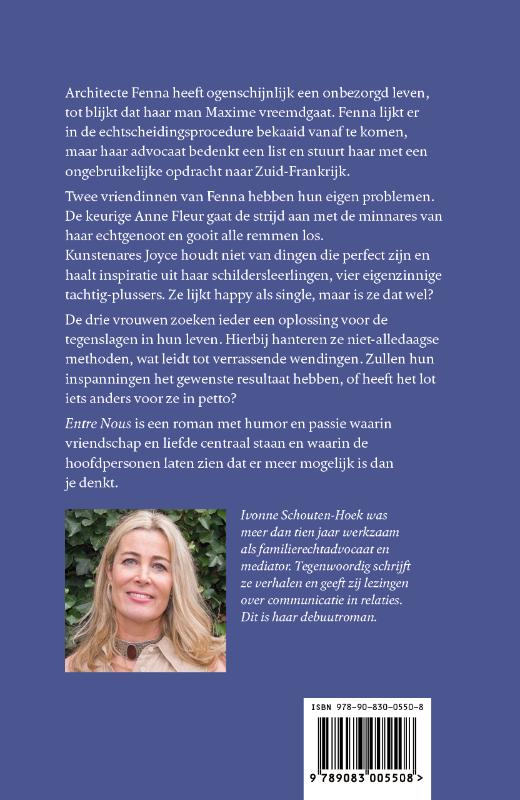 Achterkant van Entre Nous