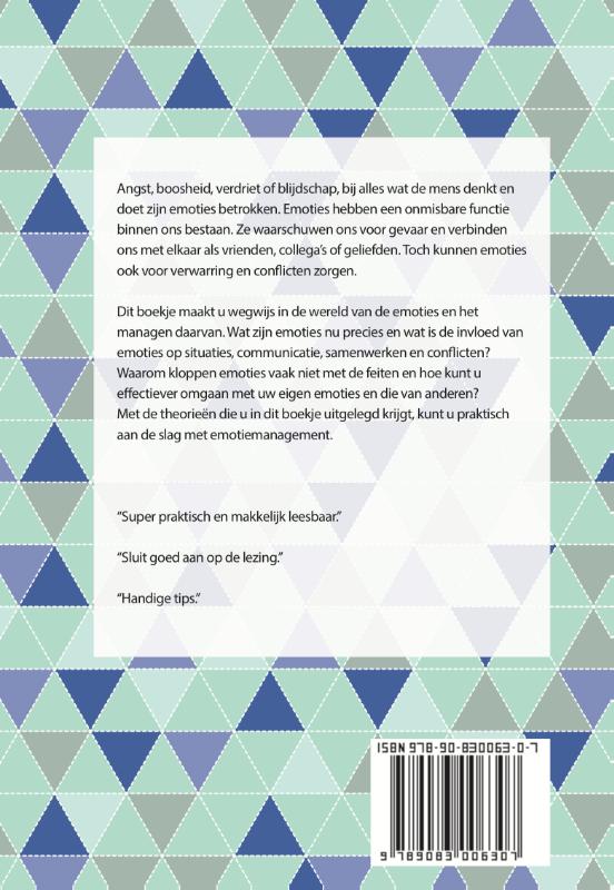 Achterkant van Emotiemanagement