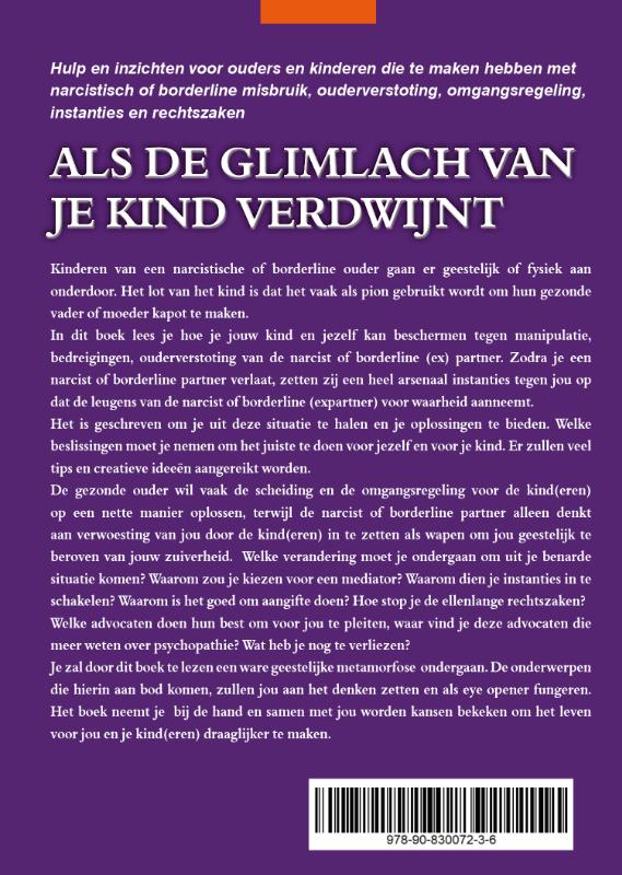 Achterkant van Als de glimlach van je kind verdwijnt
