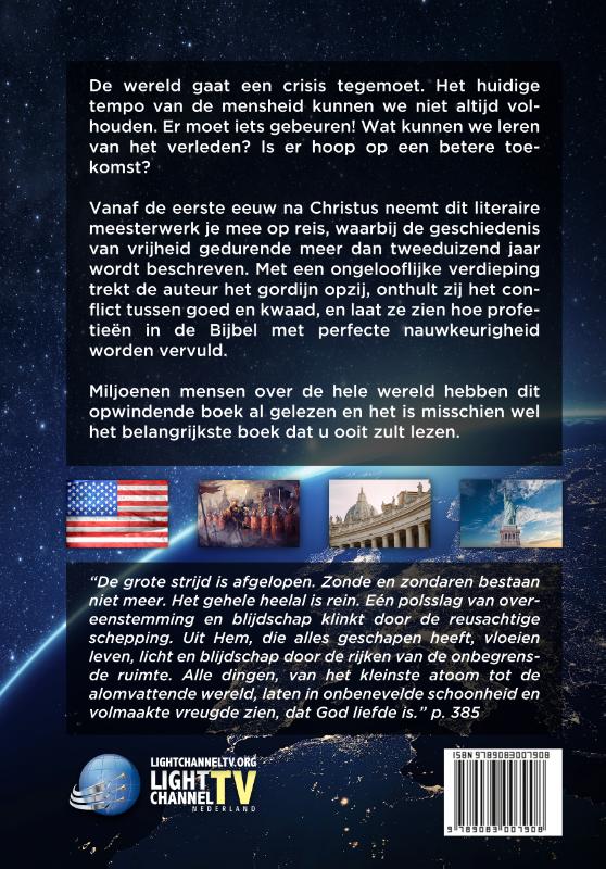 Achterkant van De Grote Strijd