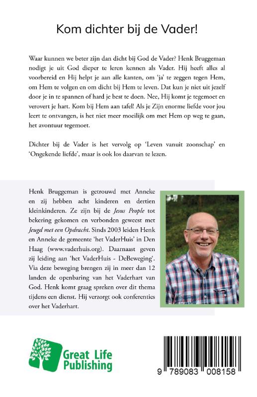 Achterkant van Dichter bij de Vader