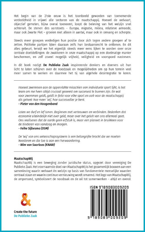 Achterkant van Meer Wij