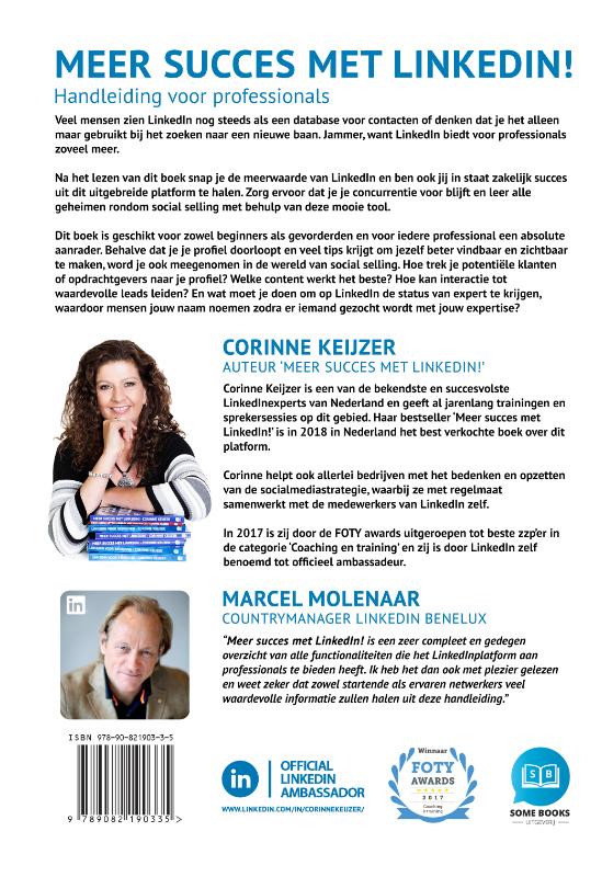 Achterkant van Meer succes met LinkedIn!