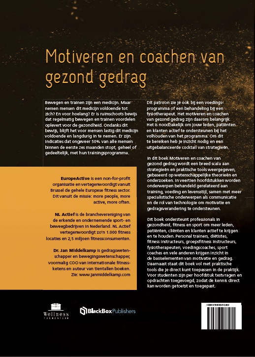 Achterkant van Motiveren en coachen van gezond gedrag