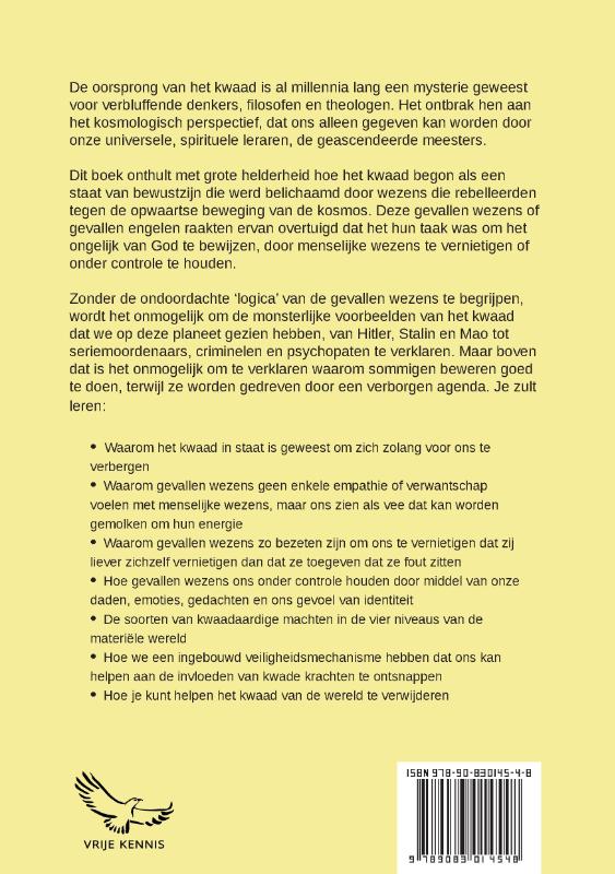 Achterkant van Kosmologie van het Kwaad