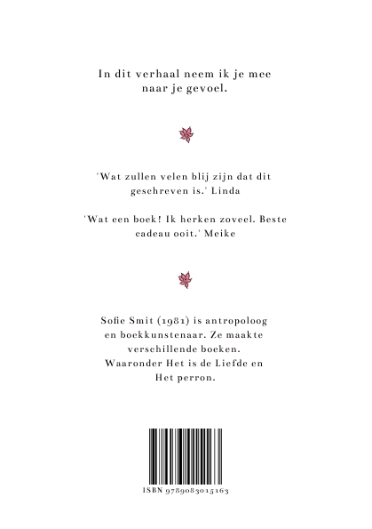 Achterkant van Alles is gevoel