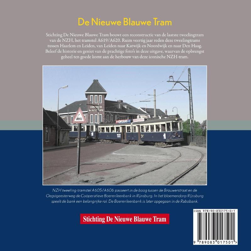 Achterkant van De nieuwe Blauwe Tram