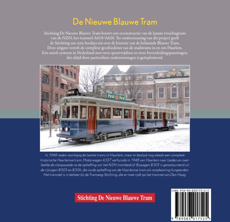 Achterkant van De Nieuwe Blauwe Tram