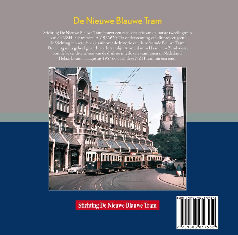 Achterkant van De Nieuwe Blauwe Tram