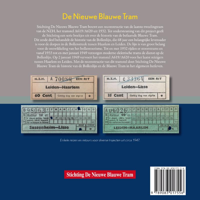 Achterkant van De Nieuwe Blauwe Tram