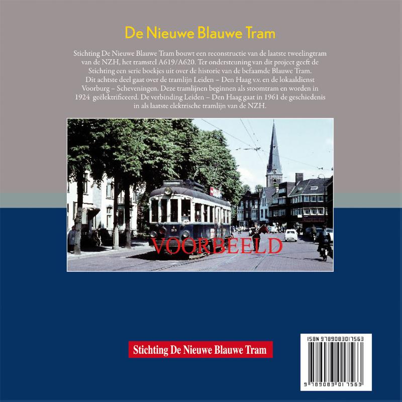 Achterkant van De Nieuwe Blauwe Tram