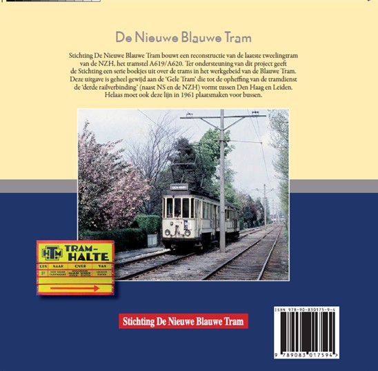 Achterkant van De Nieuwe Blauwe Tram
