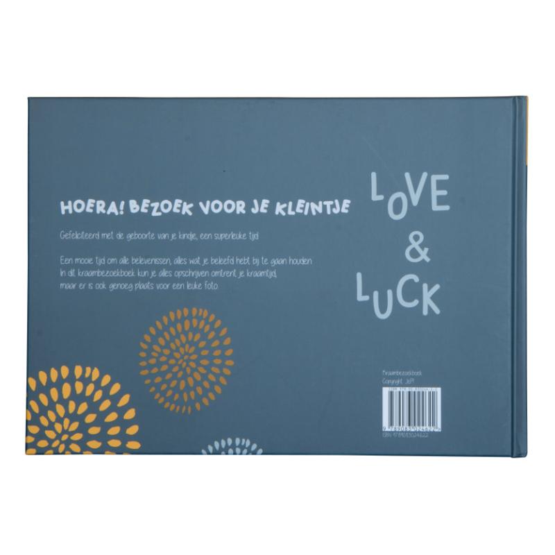 Achterkant van Kraambezoekboek