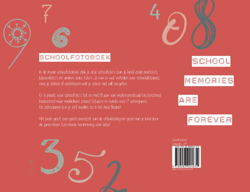 Achterkant van Schoolfotoboek