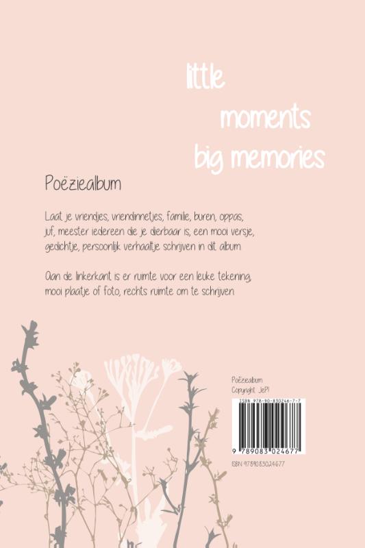 Achterkant van Poeziealbum