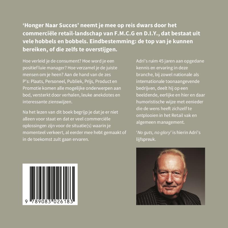 Achterkant van Honger naar succes