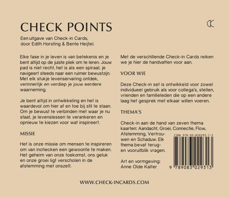 Achterkant van Check Points