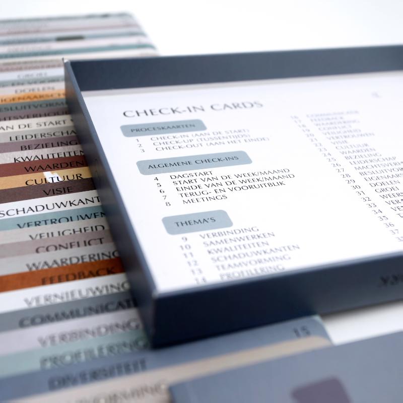 Achterkant van Check-in Cards