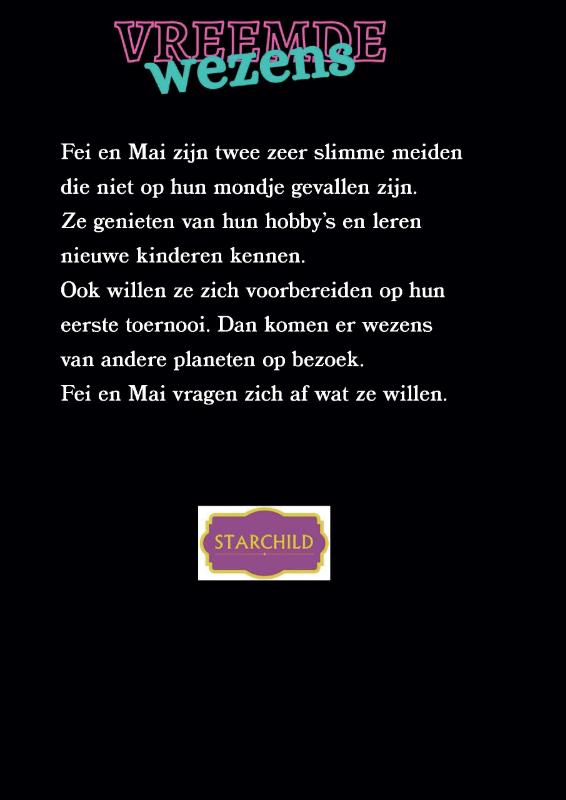 Achterkant van Fei & Mai Vreemde wezens