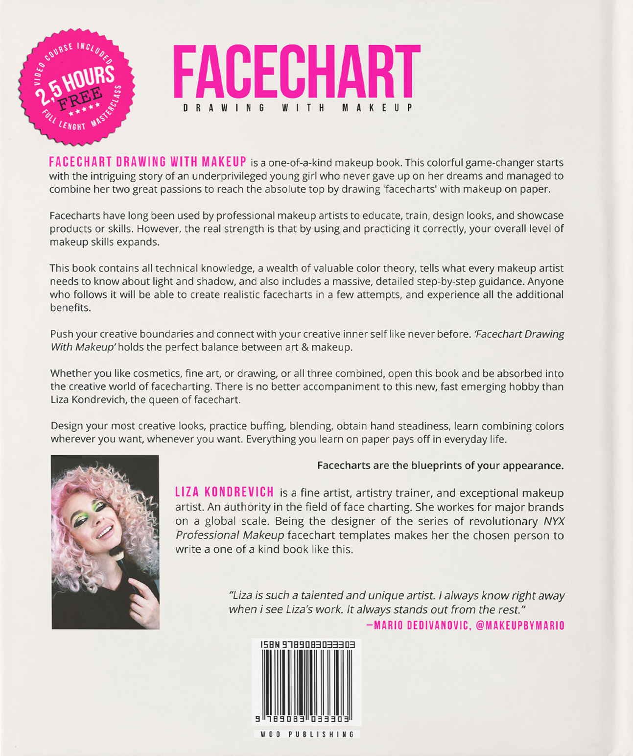 Achterkant van FACECHART Drawing With Makeup