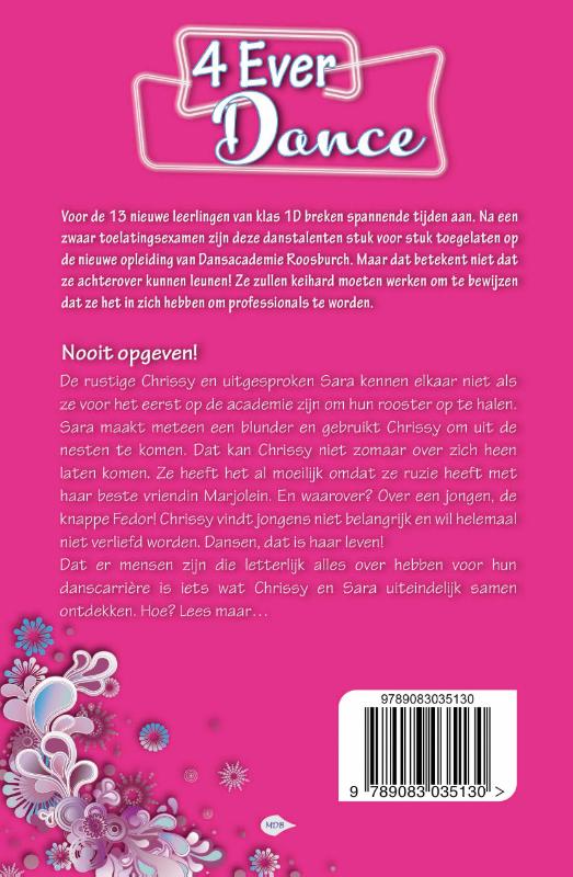 Achterkant van Nooit opgeven!