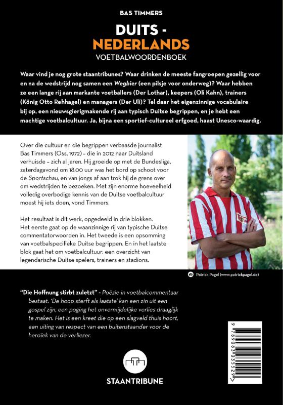 Achterkant van Duits-Nederlands voetbalwoordenboek
