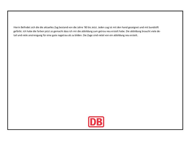 Achterkant van Die Deutche Bahn