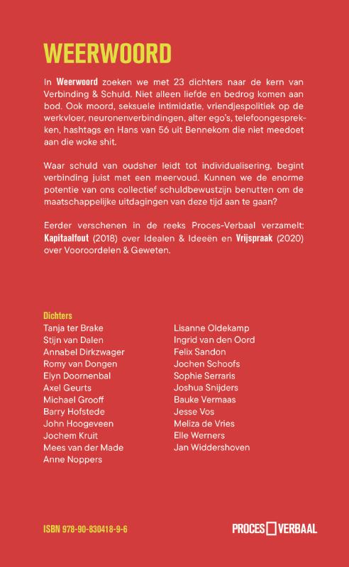 Achterkant van Weerwoord