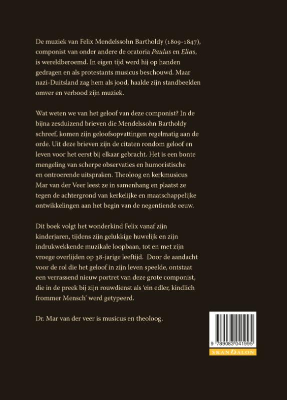 Achterkant van Felix Mendelssohn Bartholdy