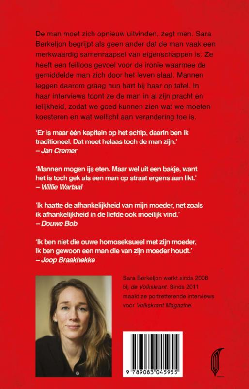 Achterkant van De man van nu