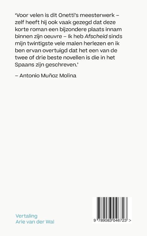 Achterkant van Afscheid
