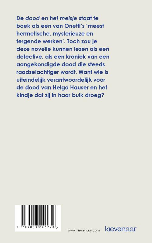 Achterkant van De dood en het meisje