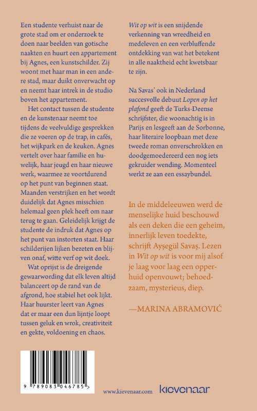 Achterkant van Wit op wit