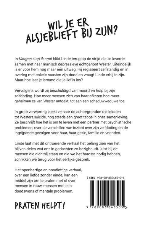 Achterkant van Morgen stap ik eruit